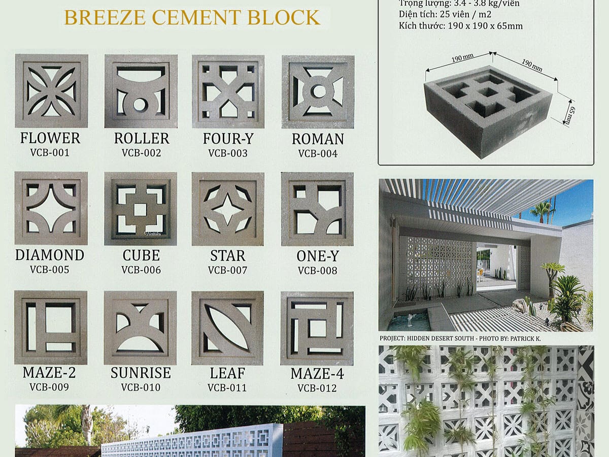 Thư viện 3DS max gạch hoa gió - Kiến Trúc Đông Dương