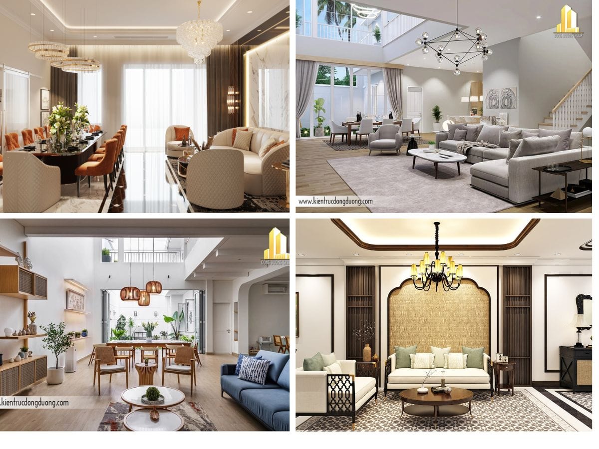 Mẫu phòng khách biệt thự đẹp