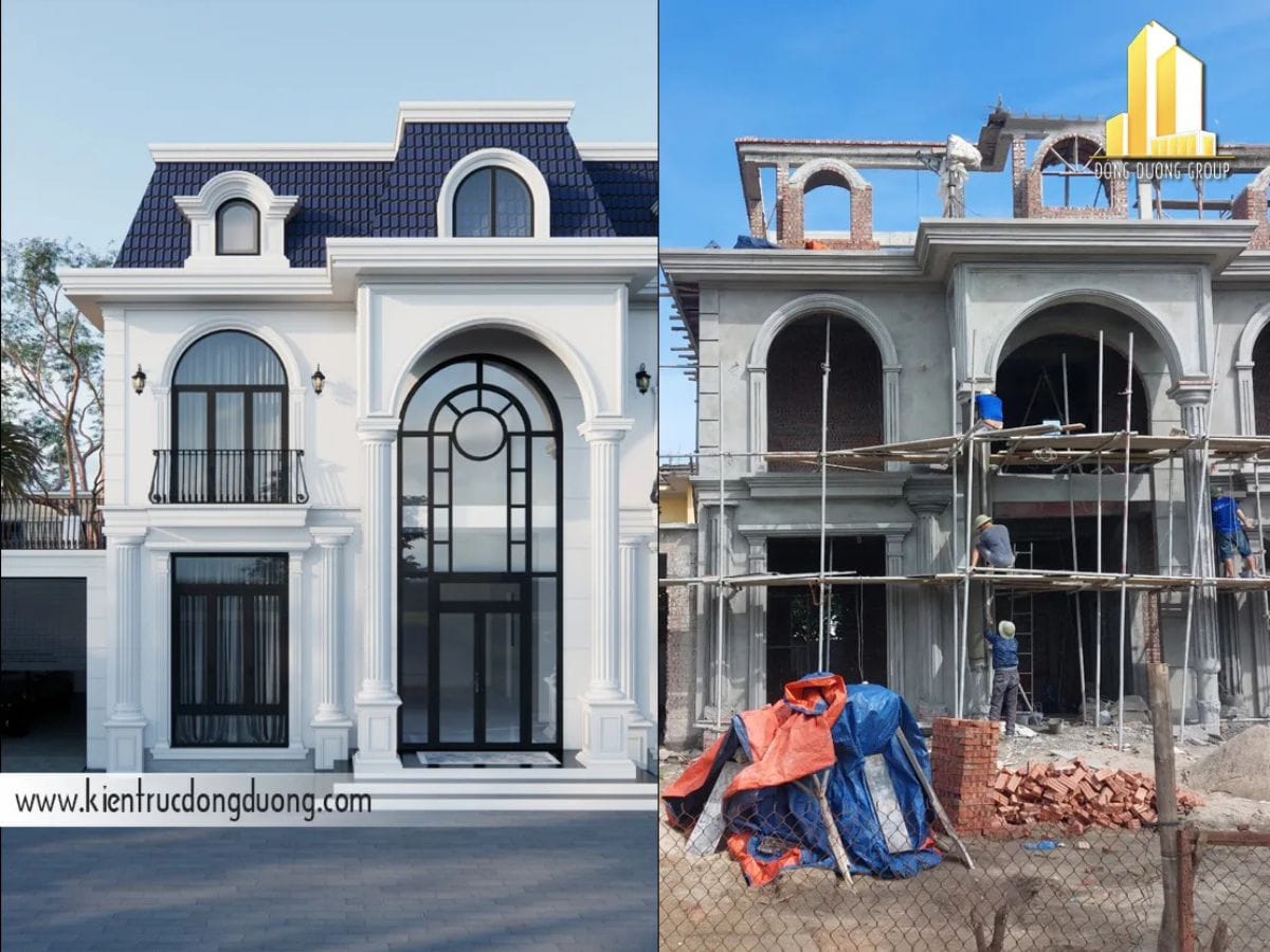 Quy trình thiết kế thi công biệt thự