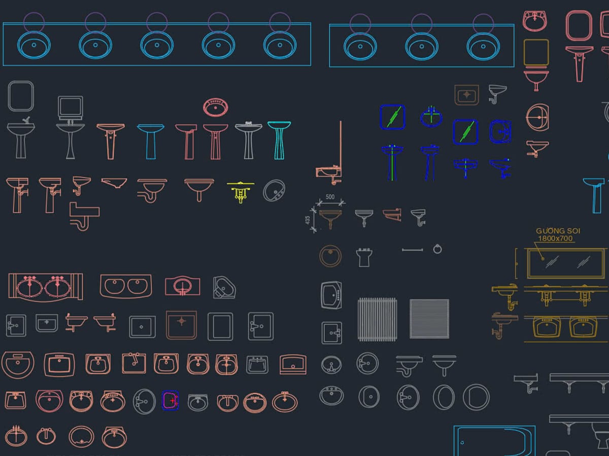 ảnh đại diện thư viện CAd thiết bị vệ sinh