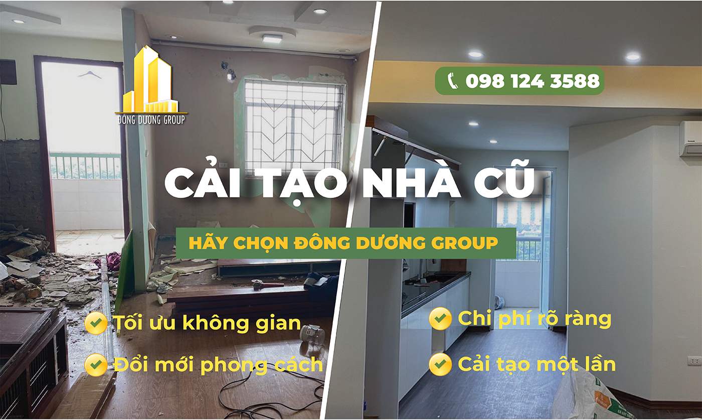 Kiến Trúc Đông Dương - Thiết kế cải tạo, sửa nhà cũ trọn gói