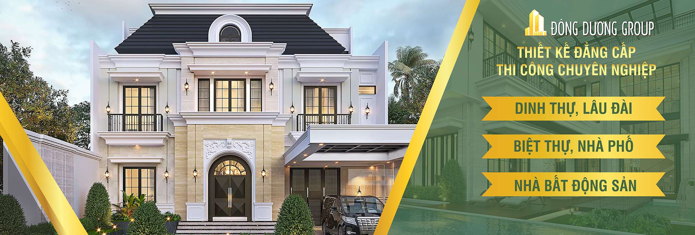 Kiến Trúc Đông Dương - Thiết kế biệt thự phố tân cổ điển sang trọng