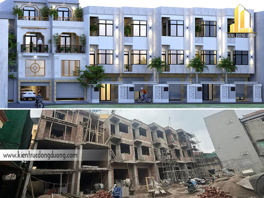 Thiết Kế Nhà Phố Liền Kề Tại TP Nam Định – DA2502