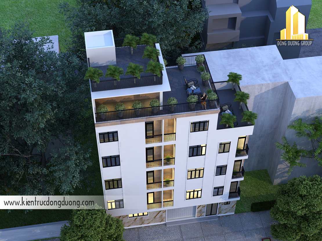 Mẫu Thiết Kế Chung Cư Mini 5 Tầng 75m² Tối Ưu Công Năng Cho Thuê – NP2514