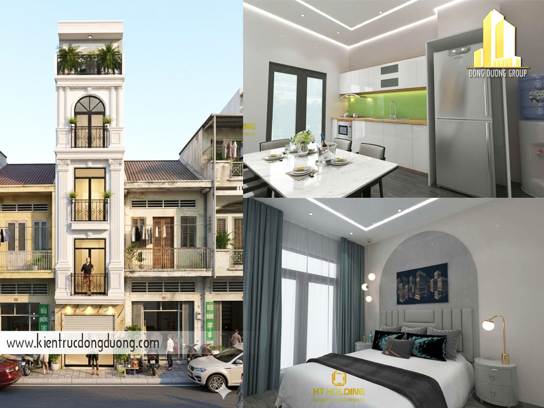 Thiết kế nhà phố trong hẻm mặt tiền 3m có thang máy – NP2601