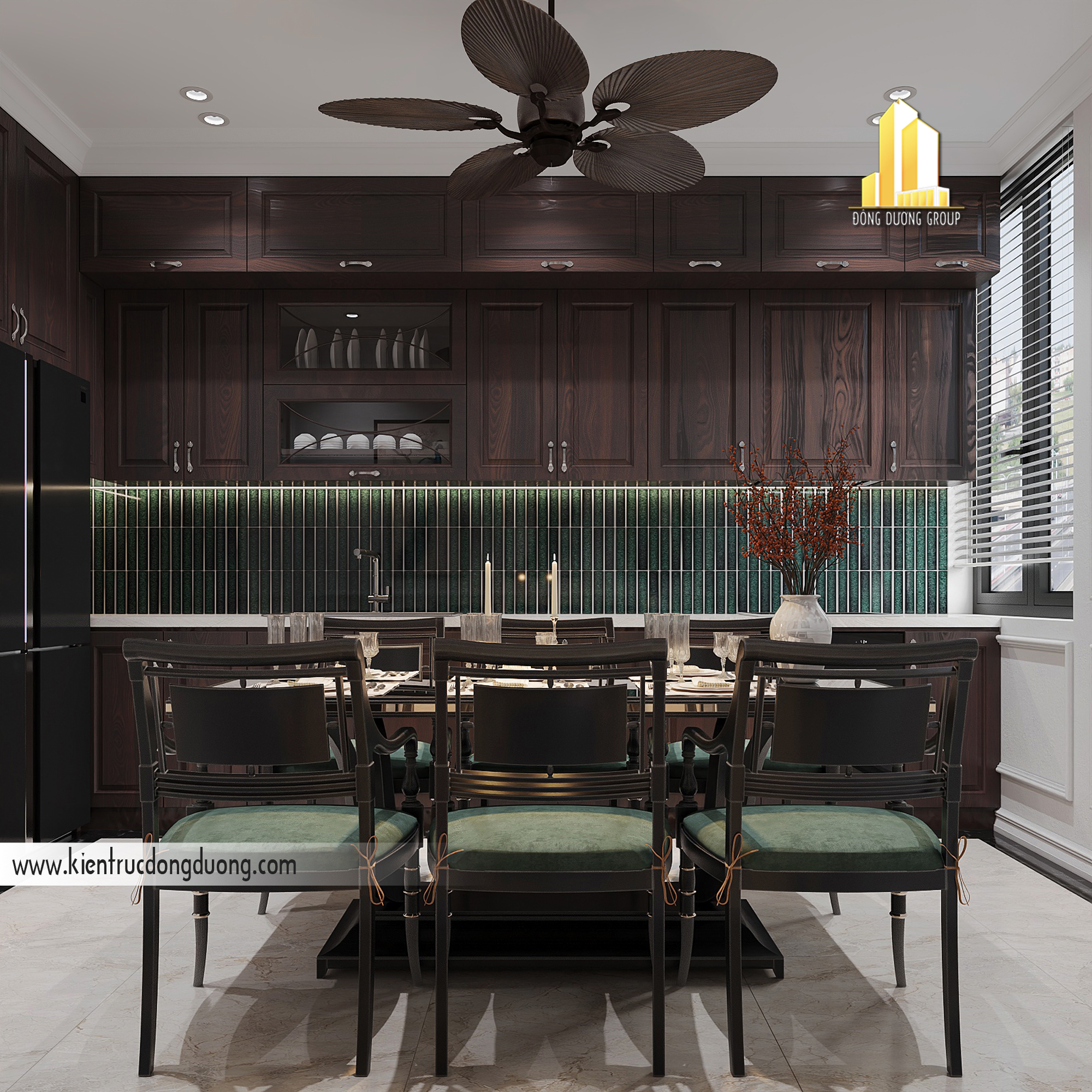 nội thất nhà ống phong cách Indochine