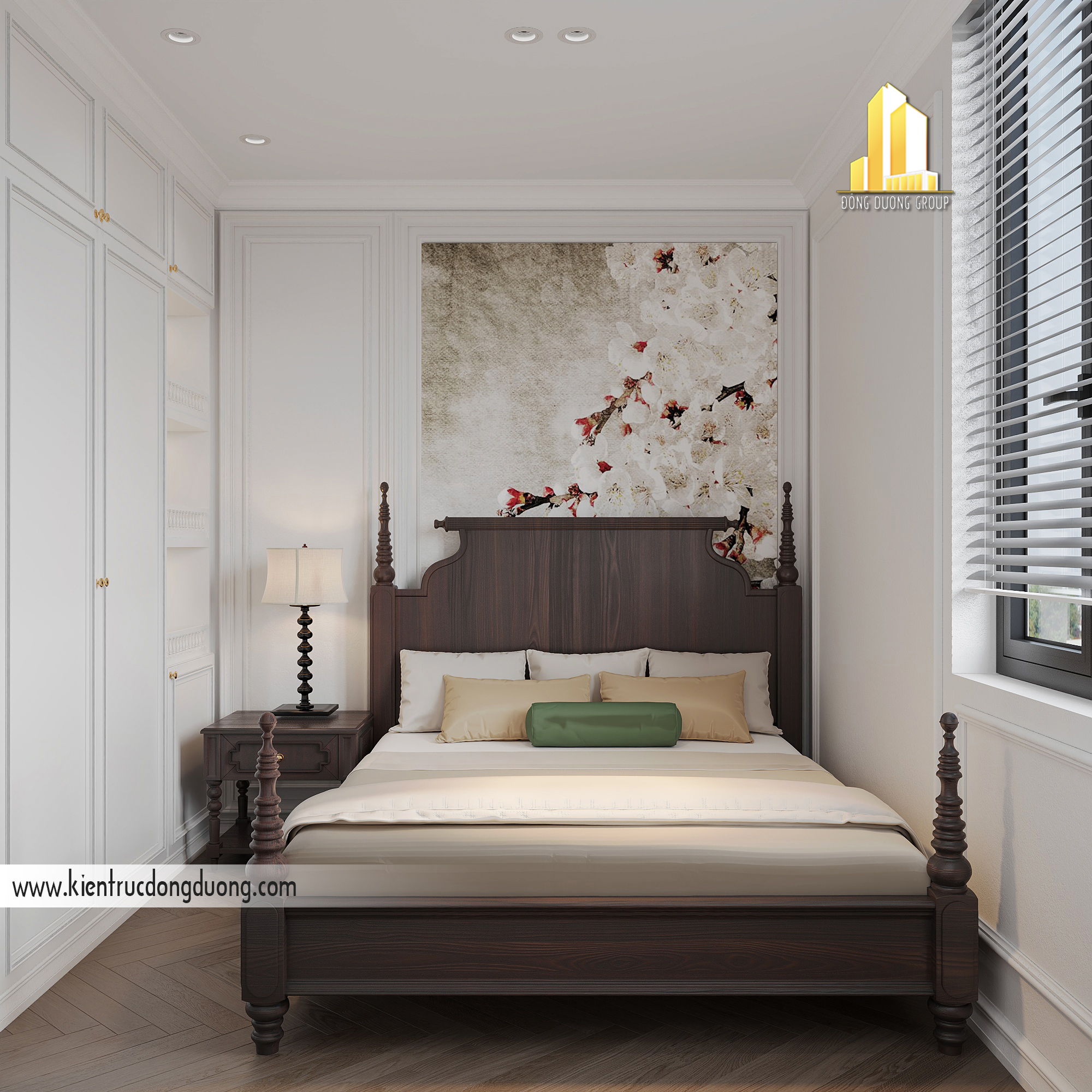 thiết kế nội thất phòng ngủ nhà ống trọn gói
