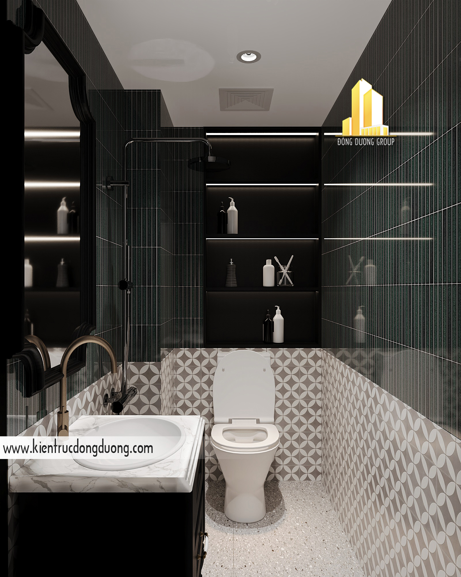 thiết kế nội thất nhà ống Indochine