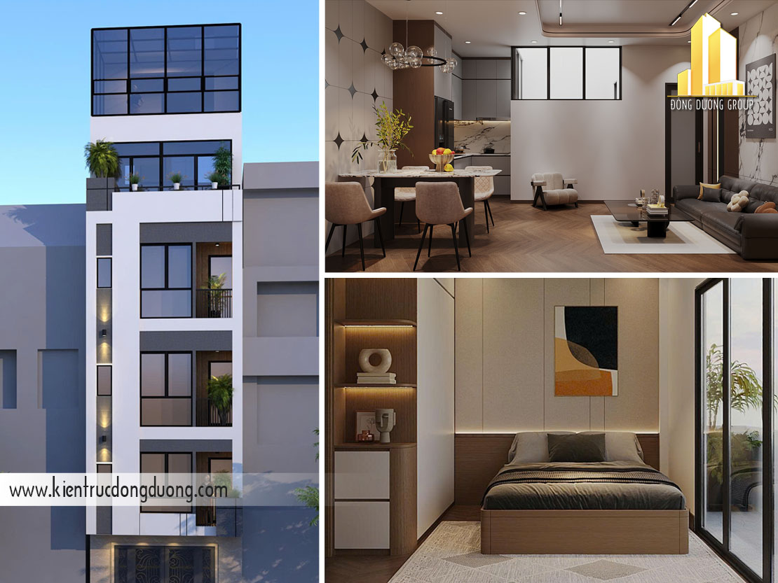 thiết kế chung cư mini 5 tầng