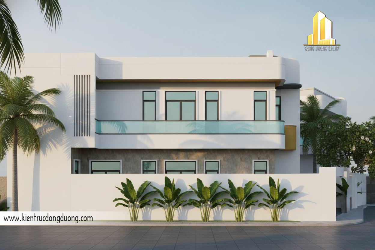 thiết kế nhà phố 2 tầng hiện đại đơn giản