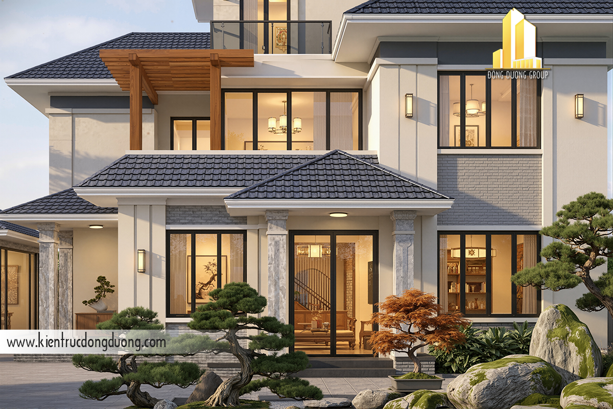 thiết kế biệt thự sân vườn